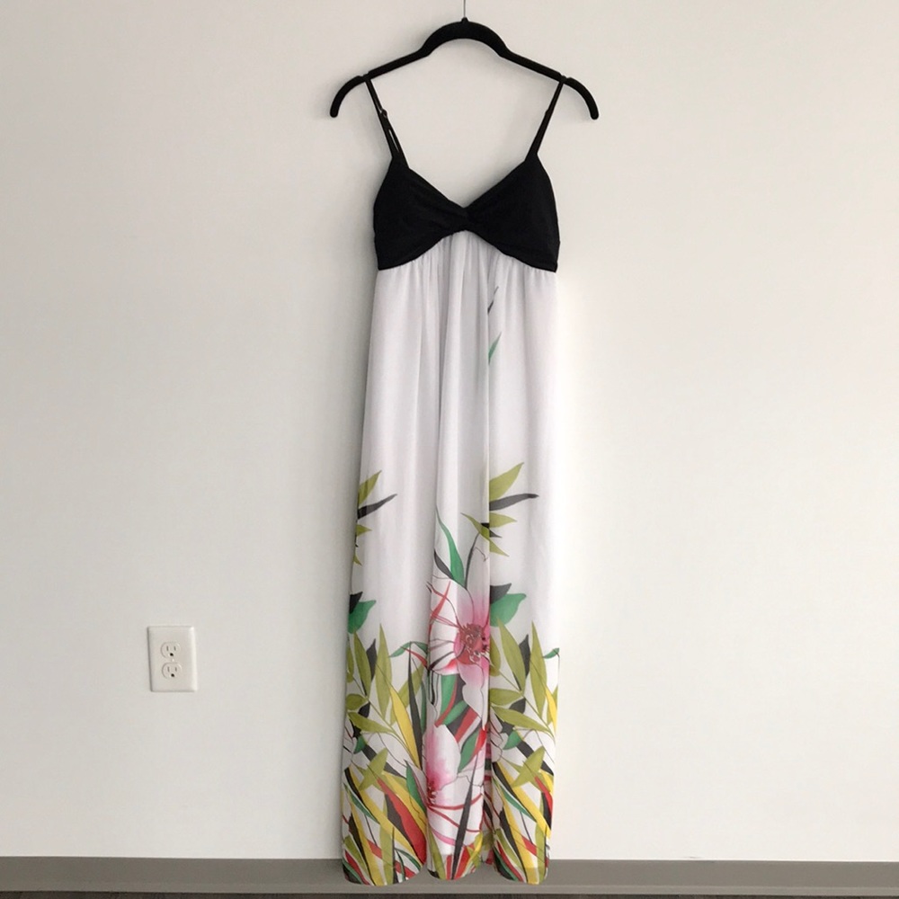 Tropical Floral Maxi Dress